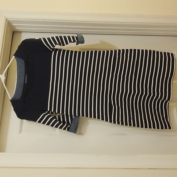 Joules Dresses & Skirts - Joules navy and white striped dress